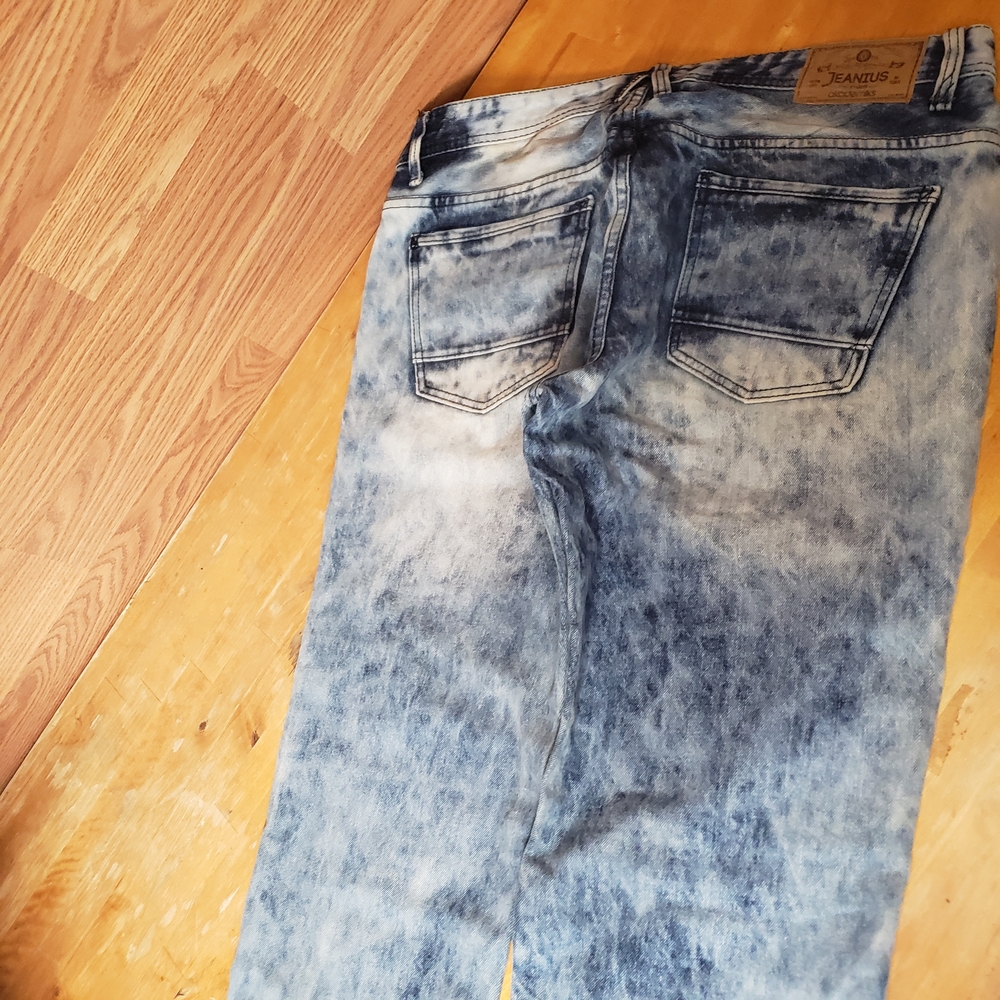 Akademiks Blue Patchwork Relaxed Jeans - image 8